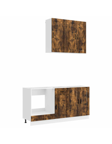 Unità Cucina PORTO 5 pcs Rovere Fumo Legno ingegnerizzato