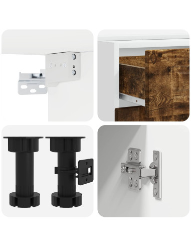 Unità Cucina PORTO 5 pcs Rovere Fumo Legno ingegnerizzato