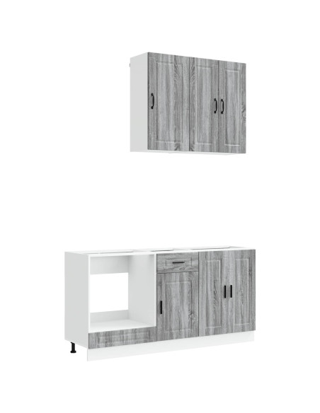 Unità Cucina PORTO 5 pcs Sonoma grigio Legno ingegnerizzato
