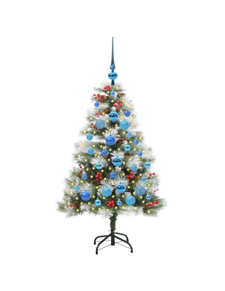 Albero di Natale artificiale Verde e bianco 120 cm