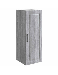 Mobiletto a muro Sonoma grigio 33 x 34,5 x 90 cm