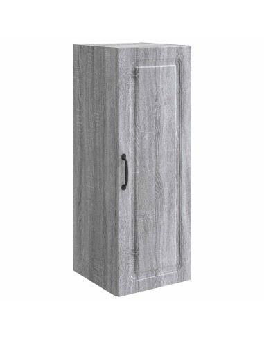 Mobiletto a muro Sonoma grigio 33 x 34,5 x 90 cm
