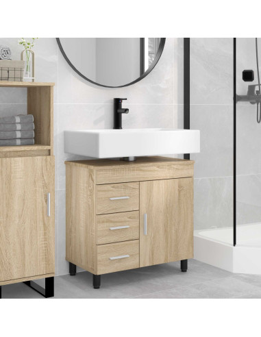 Mobiletto da bagno Rovere Sonoma 60 x 35 x 60 cm