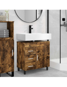 Mobiletto da bagno Rovere Fumo 60 x 35 x 60 cm