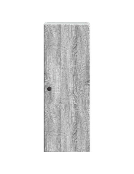 Mobiletto a muro Sonoma grigio 33 x 34,5 x 90 cm