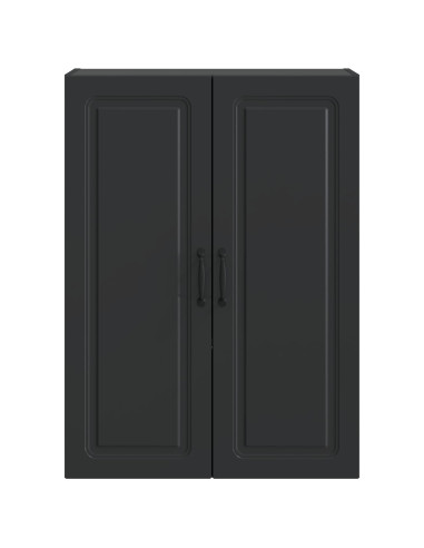 Mobiletto a muro Nero 66 x 34,5 x 90 cm Legno ingegnerizzato