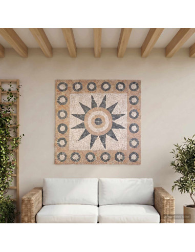 Piastrelle in mosaico con motivo a fiore Multicolore