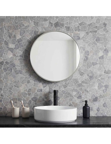 Piastrelle Mosaico Grigio Chiaro 30 x 30 cm Marmo
