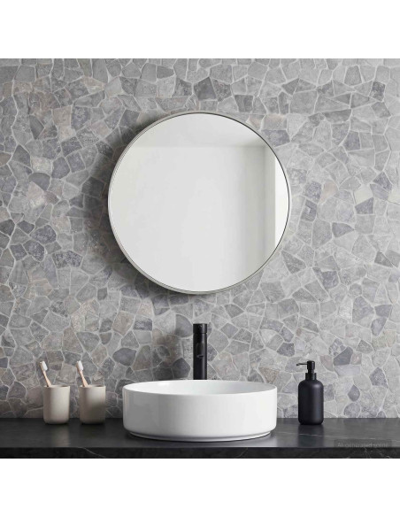 Piastrelle Mosaico Grigio Chiaro 30 x 30 cm Marmo