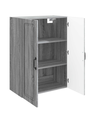 Mobiletto a muro Sonoma grigio 66 x 34,5 x 90 cm