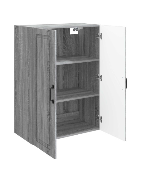 Mobiletto a muro Sonoma grigio 66 x 34,5 x 90 cm