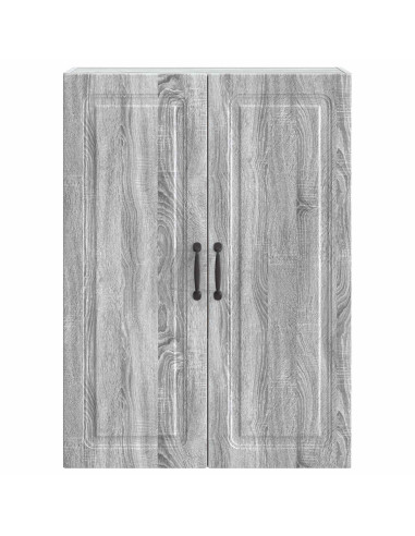 Mobiletto a muro Sonoma grigio 66 x 34,5 x 90 cm