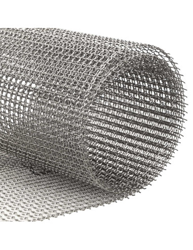 Rete per schermatura 60 x 1000 cm 3 Mesh Argento