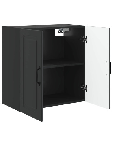 Mobiletto a muro Nero 59 x 31 x 60 cm Legno ingegnerizzato