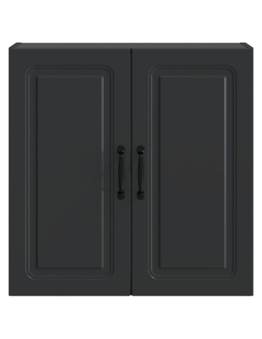 Mobiletto a muro Nero 59 x 31 x 60 cm Legno ingegnerizzato