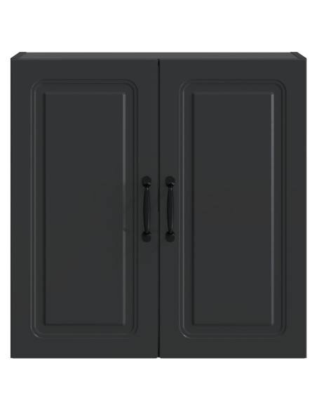 Mobiletto a muro Nero 59 x 31 x 60 cm Legno ingegnerizzato