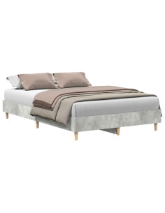 Giroletto senza Materasso Grigio Cemento 140x190 cm Truciolato