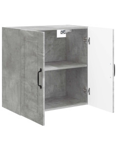 Mobiletto a muro Grigio Cemento 59 x 31 x 60 cm 2