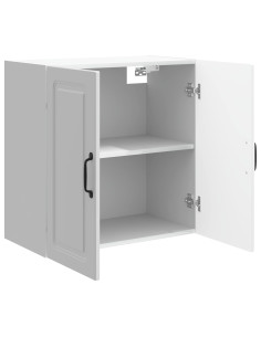 Mobiletto a muro Bianco Lucido 59 x 31 x 60 cm 2