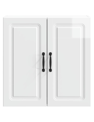 Mobiletto a muro Bianco Lucido 59 x 31 x 60 cm