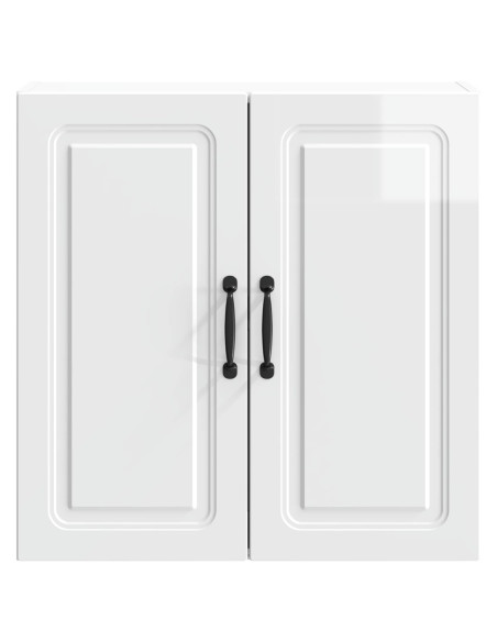 Mobiletto a muro Bianco Lucido 59 x 31 x 60 cm