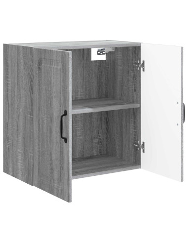 Mobiletto a muro Sonoma grigio 59 x 31 x 60 cm