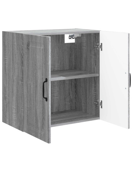 Mobiletto a muro Sonoma grigio 59 x 31 x 60 cm