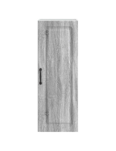 Mobiletto a muro Sonoma grigio 33 x 34,5 x 90 cm