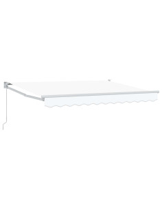Tenda retrattile Bianco 3 x 2 m Poliestere e Alluminio