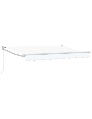 Tenda retrattile Bianco 3 x 2 m Poliestere e Alluminio