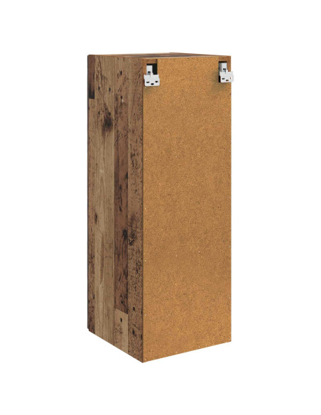 Mobiletto a muro Legno antico 33 x 34,5 x 90 cm