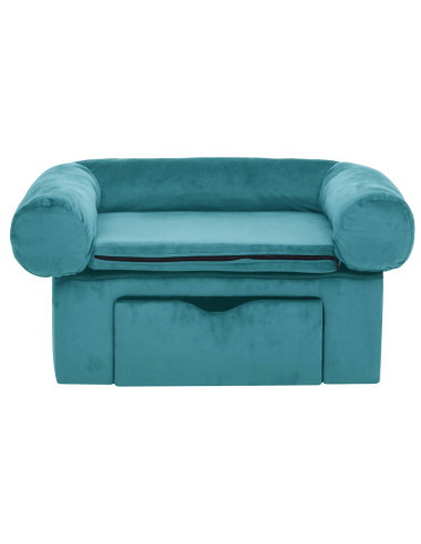 Divano per cani Turchese 75 x 50 x 38cm Peluche