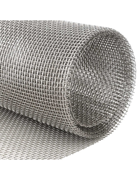 Rete per schermatura 80 x 200 cm 6 Mesh Argento