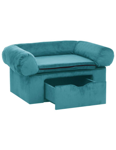 Divano per cani Turchese 75 x 50 x 38cm Peluche