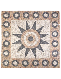 Piastrelle in mosaico con motivo a fiore Multicolore 2