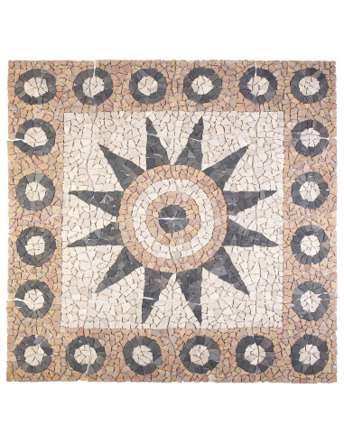 Piastrelle in mosaico con motivo a fiore Multicolore