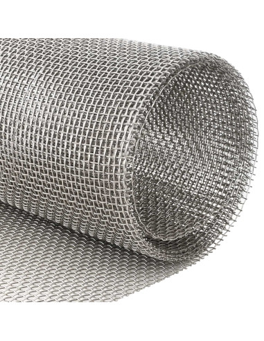 Rete per schermatura 80 x 500 cm 6 Mesh Argento