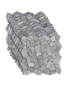 Piastrelle Mosaico Grigio Chiaro 30 x 30 cm Marmo 2