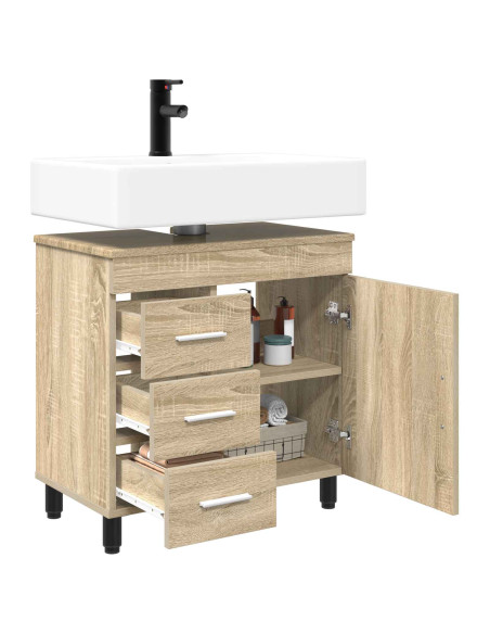 Mobiletto da bagno Rovere Sonoma 60 x 35 x 60 cm