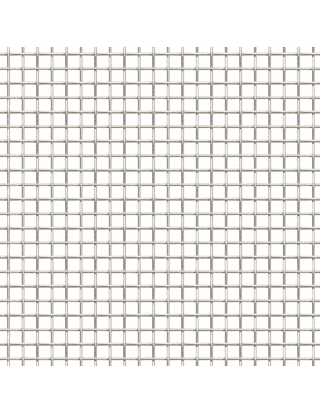 Rete per schermatura 100 x 500 cm 6 Mesh Argento