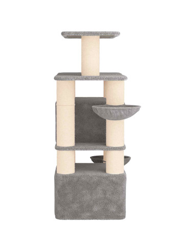 Albero per gatti con pali per graffiare in sisal 2 pz 147 cm