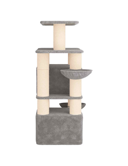 Albero per gatti con pali per graffiare in sisal 2 pz 147 cm