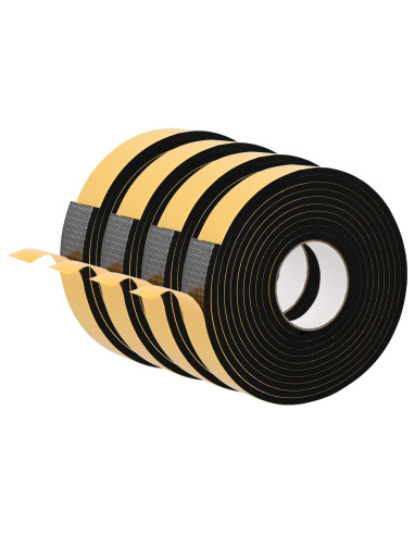 Nastro adesivo in schiuma 4 pcs Nero 40mm x 5m Schiuma CR