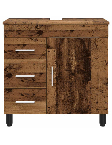 Mobiletto da bagno Legno antico 60 x 35 x 60 cm