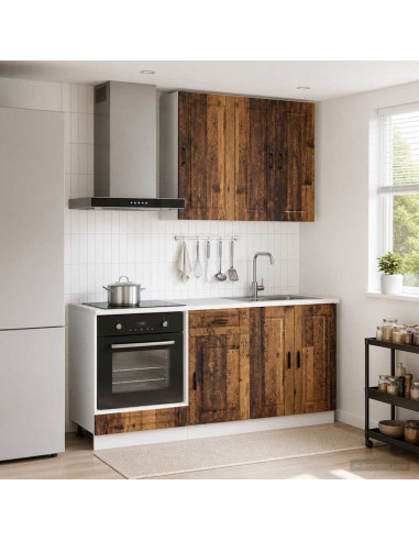 Unità Cucina PORTO 5 pcs Legno antico Legno ingegnerizzato