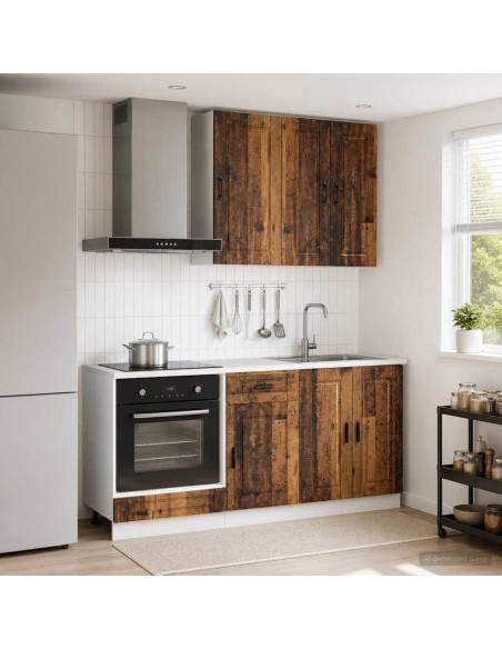 Unità Cucina PORTO 5 pcs Legno antico Legno ingegnerizzato