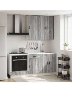 Unità Cucina PORTO 5 pcs Sonoma grigio Legno ingegnerizzato