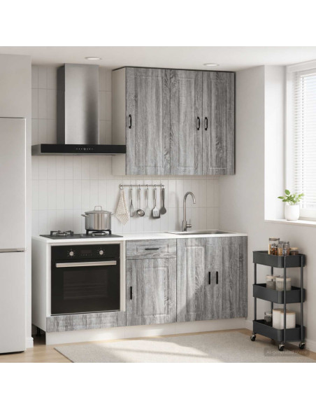 Unità Cucina PORTO 5 pcs Sonoma grigio Legno ingegnerizzato