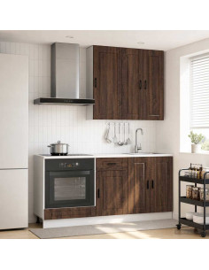 Unità Cucina PORTO 5 pcs Rovere Marrone Legno ingegnerizzato