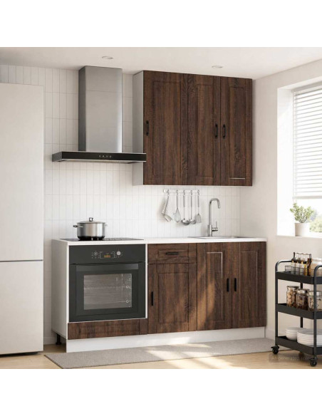 Unità Cucina PORTO 5 pcs Rovere Marrone Legno ingegnerizzato